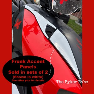 Ryker Frunk Accent Panel Decals Set of 2 Ryker Motorcycle Custom Vinyl Decal  personalize your ride OEM colors Can Am Ryker Glove Box