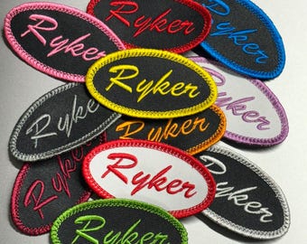 Parche Can Am Ryker, elige tu color, parche con nombre vintage, parches de motocicleta, parche de personalidad para chaleco de cuero