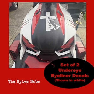 Ryker Can Am Eyeliner set of 2 Decal Ryker Motorcycle Custom Vinyl Decal  personalize your ride accent OEM colors Can Am Ryker