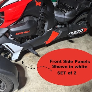 Set of 2 Front Air Vent Side Panel Decals Ryker Motorcycle Custom Vinyl Decal  personalize your ride OEM colors Can Am Ryker