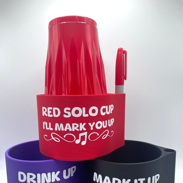 Cup Holder With Marker Etsy