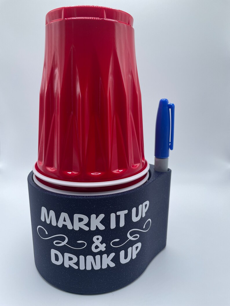 Solo Cup Holder Party Cup Holder Cup Holder With Sharpie Etsy