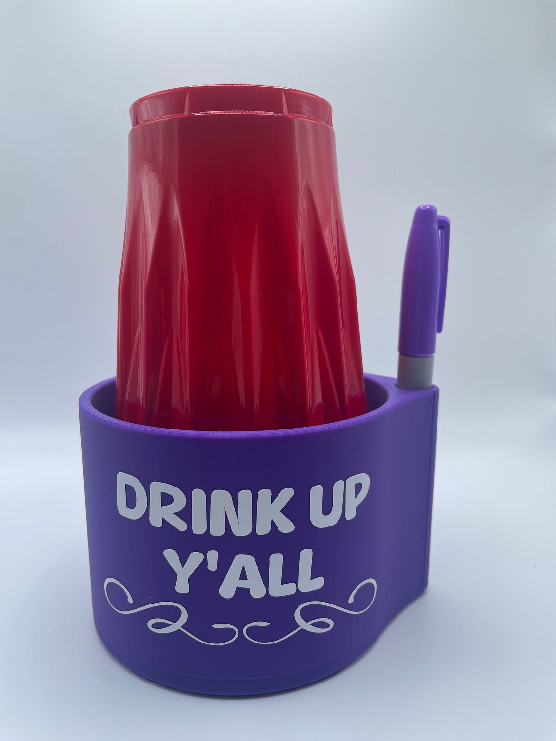 Solo Cup Holder Party Cup Holder Cup Holder With Sharpie Etsy