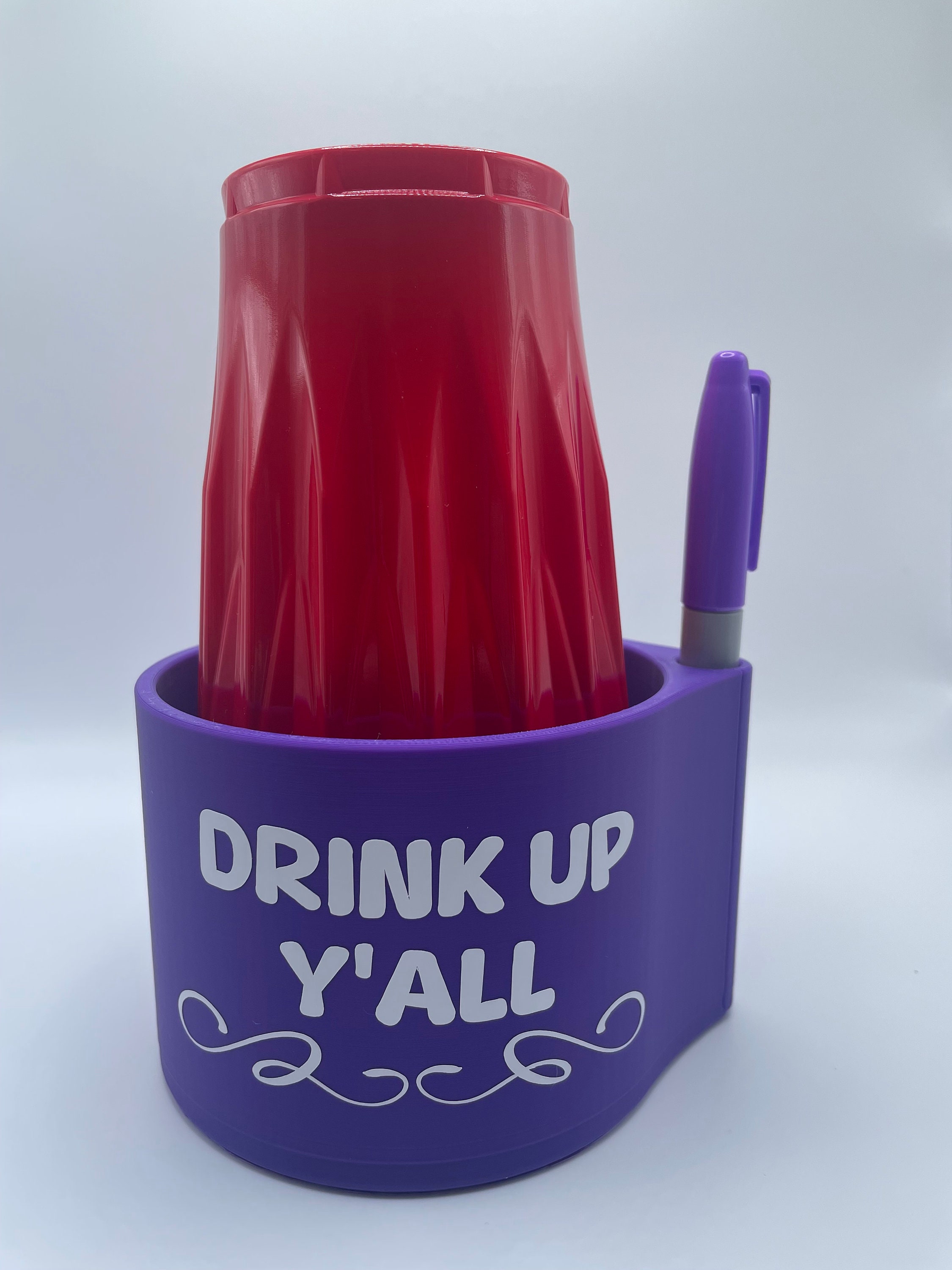 Solo Cup Holder Party Cup Holder Cup Holder With Sharpie Etsy