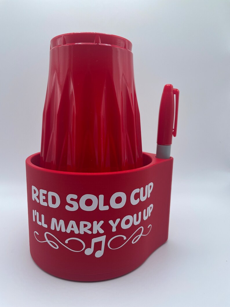 Solo Cup Holder Party Cup Holder Cup Holder With Sharpie Etsy
