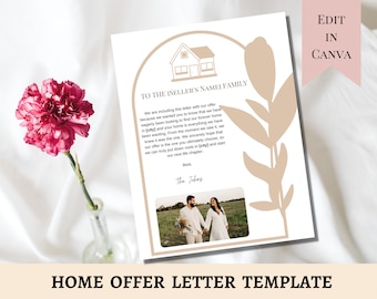 Real Estate Personalized Letter | Dear Seller house Offer Letter | Editable Simple Home Offer Letter | Customizable Buyers Love Letter