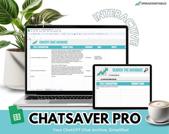 ChatSaver Pro: Your ChatGPT Chat Archive, Simplified. ChatGPT archive, Store and Organize AI Chats, Searchable database, Productivity tool