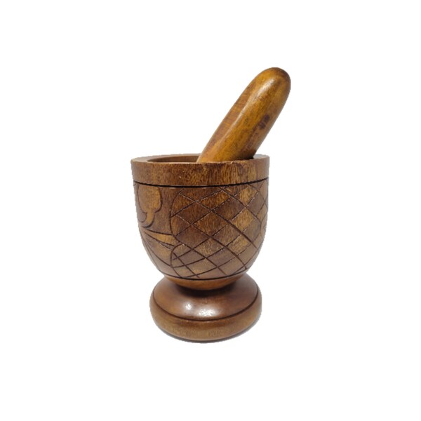Wooden Mortar and Pestle Etsy