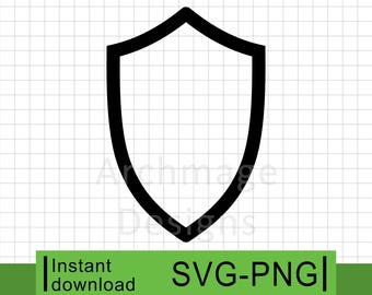 Shield Outline #1 - PNG & SVG