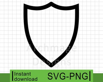 Shield Outline #11 - PNG & SVG