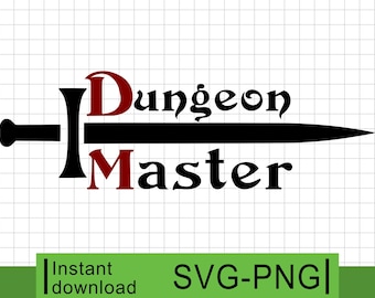 Dungeon Master SVG: Dungeons and Dragons - SVG & PNG (Digital Download)