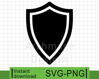 Shield Double Outline #10 - PNG & SVG