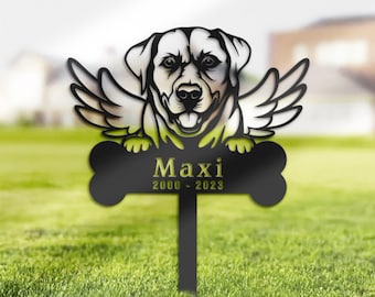 Personalized Labrador Memorial Stake, Pet Loss Sympathy Gift