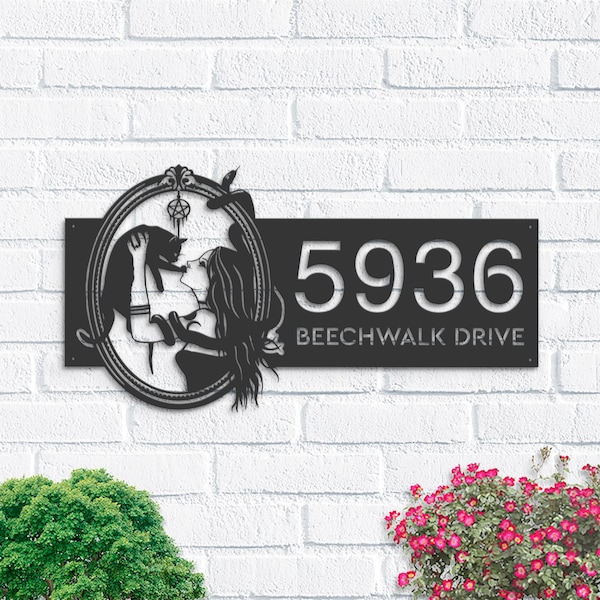 Witch House Number Sign - Etsy