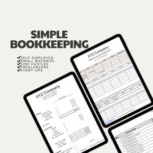 Simple Bookkeeping Template Income Statement Easy Bookkeeping Spreadsheet Profit and Loss Statement P&L in Google Sheets