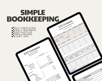 Easy Bookkeeping Template, Income Statement P&L (Google Sheet)