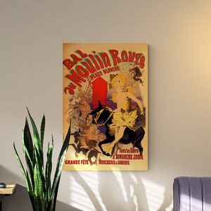 Moulin Rouge, Vintage French Poster