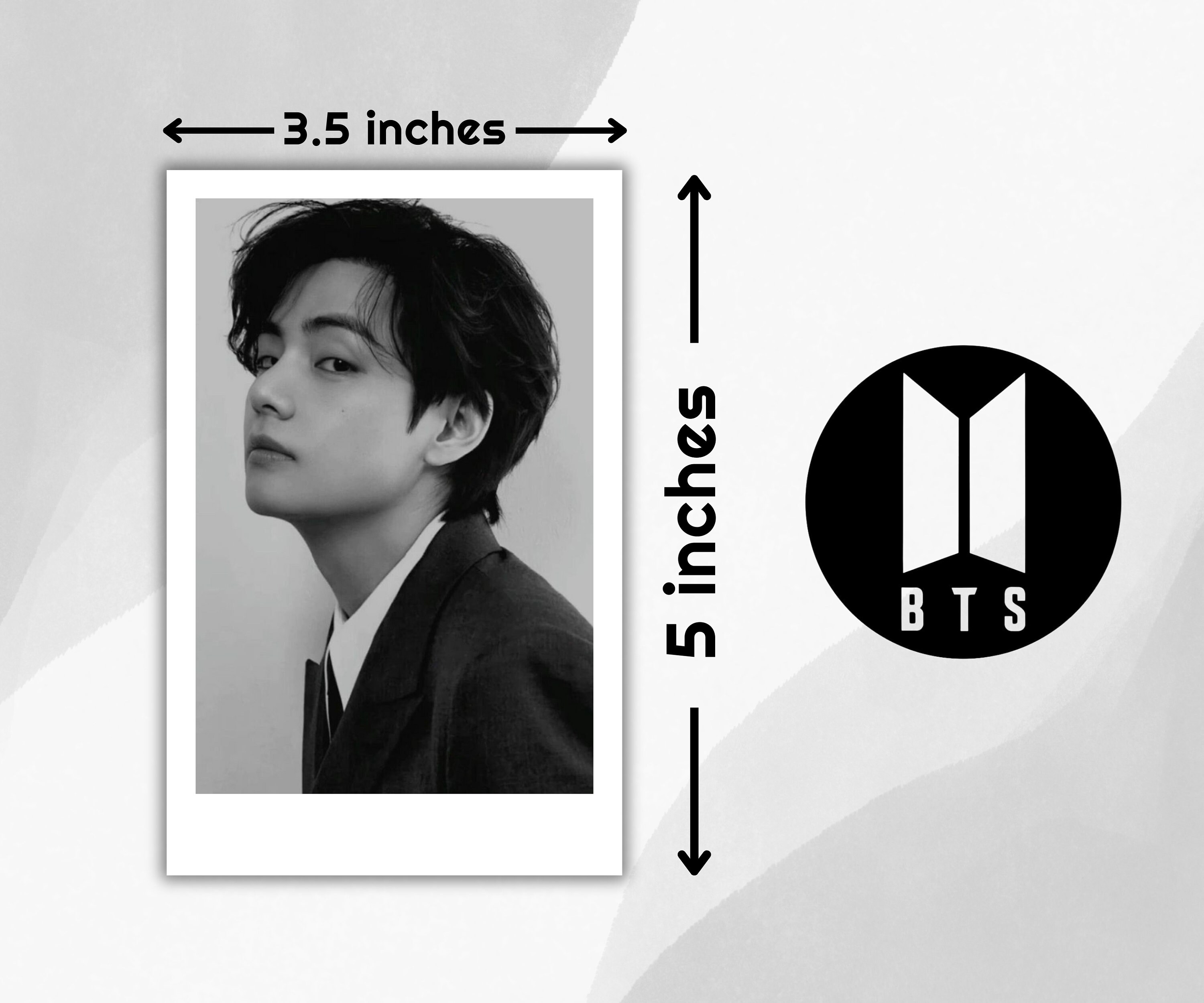 BTS V Kim Taehyung Bangtan Printable Poster, Kpop Digital Art Printable ...