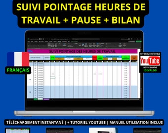 Employee Time Tracking | Employee Work Schedule | Work Time Tracking + Break