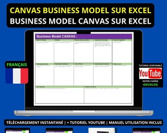 CANVAS Business Model on Excel | CANVAS Business Model on Excel | Aziendale Model CANVAS on Excel | Sbmc Excel | Bmc Excel