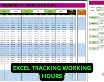 Employee Time Tracking | Excel Template | Employee Work Schedule | Staff Scheduler