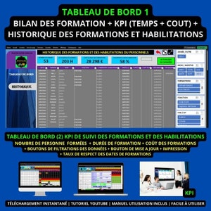 Suivi des formations et habilitations du personnel sur Excel Gestionnaire de suivi des formations et habilitations du personnel sur excel image 8