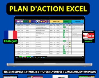 Multi-Language Excel Action Plan, Task List / TODO List / Action Planner / Professional Action Plan / Todo List / To Do
