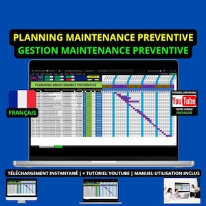 Gestion de maintenance préventive sur Excel | Maintenance préventive sur Excel / Preventive Maintenance Excel - Planning Maintenance Excel