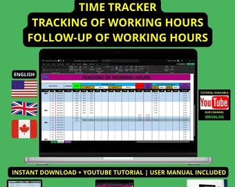 Rastreador de tiempo | Seguimiento de horas de trabajo | Seguimiento del tiempo de los empleados | Seguimiento del horario laboral