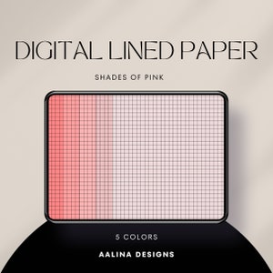 Printable Lined Paper | College Ruled + Graph + Dotted | Paper for Note Taking | Letter | Digital Download | AAlinaDesigns