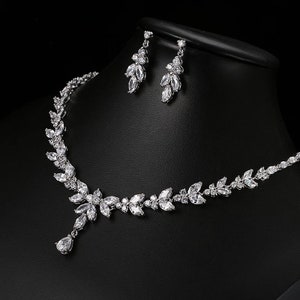 Luxury Custom Necklace Earring Set Bridal Jewellery