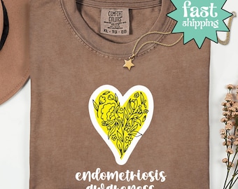 Comfort Colors® Endometriosis Awareness Shirt, Endometriosis Support Shirt, Gift For Endometriosis, Endometriosis Life Tee,Gift For Survivor