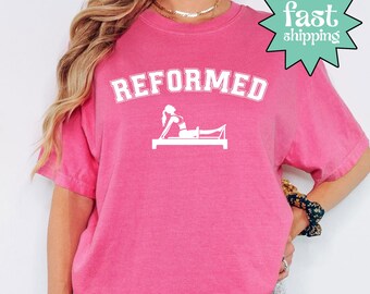 Comfort Colors®, Reformered Pilates Shirt, Pilates Studio Tee, Fitness Workout Shirt, Pilates Lover Graphic Tee, Gym Reformer Class Shirt
