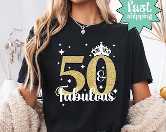 Comfort Colors® 50th Birthday T-Shirt, Fifty Birthday Shirt, Vintage 50th Birthday Tee, Milestone Birthday Shirt, Retro Birthday Party Tee