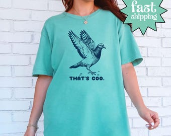 Comfort Colors® That's Coo Shirt, Vintage Pigeon Shirt, Funny Bird Graphic Tee, Retro Pigeon Tee, Cute Animal Humor Shirt, Bird Lover Tee