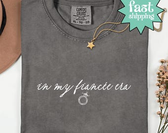Comfort Colors® T-shirt från min fästmö-era, förlovningströja, framtida fru-tröja, förlovningspresent, brudtröja, möhippa-tröja
