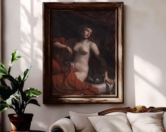Cleopatra portrait | Traditional fine art prints, Dark academia home decor, Antique oil painting, Altered female figure art, Classical art