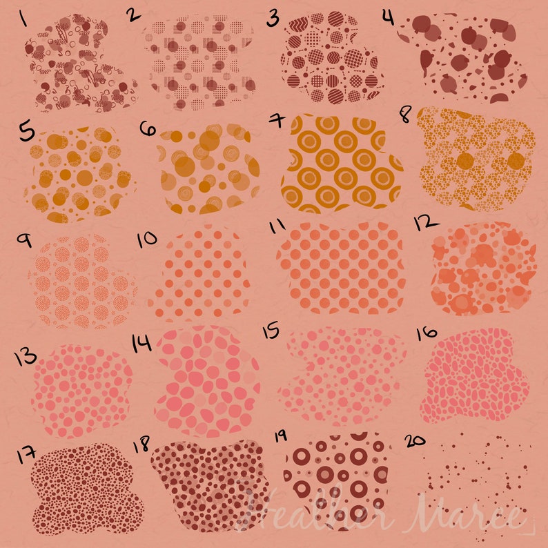Procreate Polka Dot Brushes, Dots Pattern Brushes for Procreate, Seamless Dot Pattern, Fabric