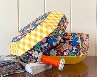Trove Sewing / Treasure Box - English Paper Piecing PDF Pattern