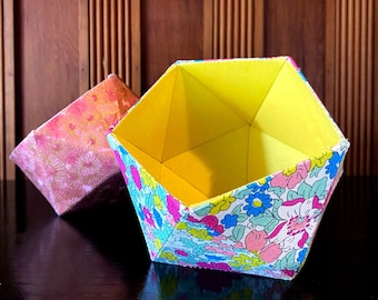 Wzór PDF - Miska Hedron (angielski papierowy patchwork)