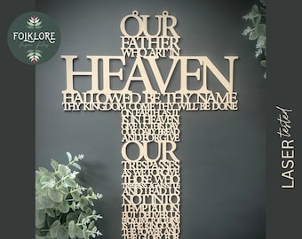 The Lord's Prayer | SVG | Digital Download | Religious | Christian | Our Father | Easter | Glowforge