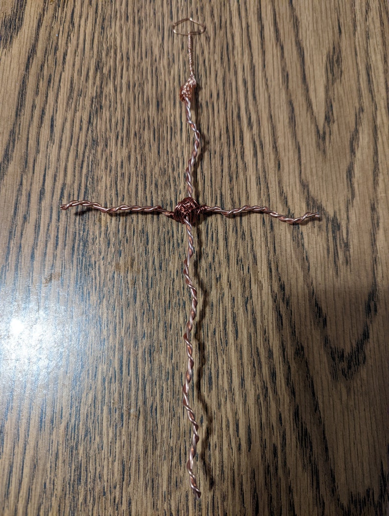 Twisted Wire Crucifix medium Size Etsy