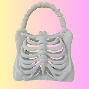 3d Print Skull Bag Gothic Halloween Skeleton Clutch