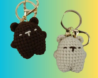 Bear Crochet Keychain