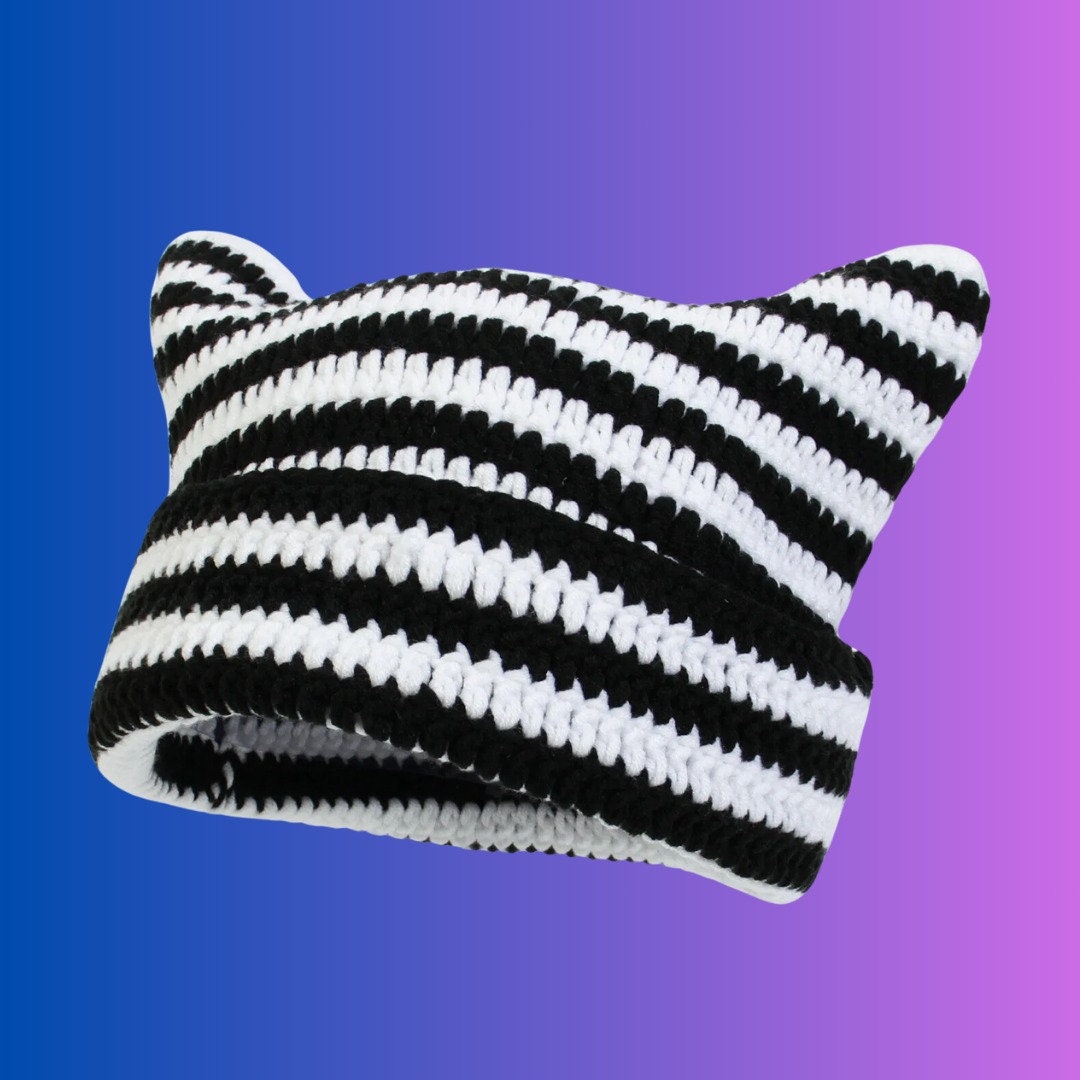 Rectangle Point Crochet Hat - Etsy