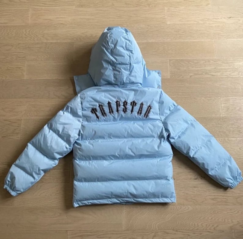 Trapstar Ice Blue Irongate Detachable Hood Jacket Etsy UK