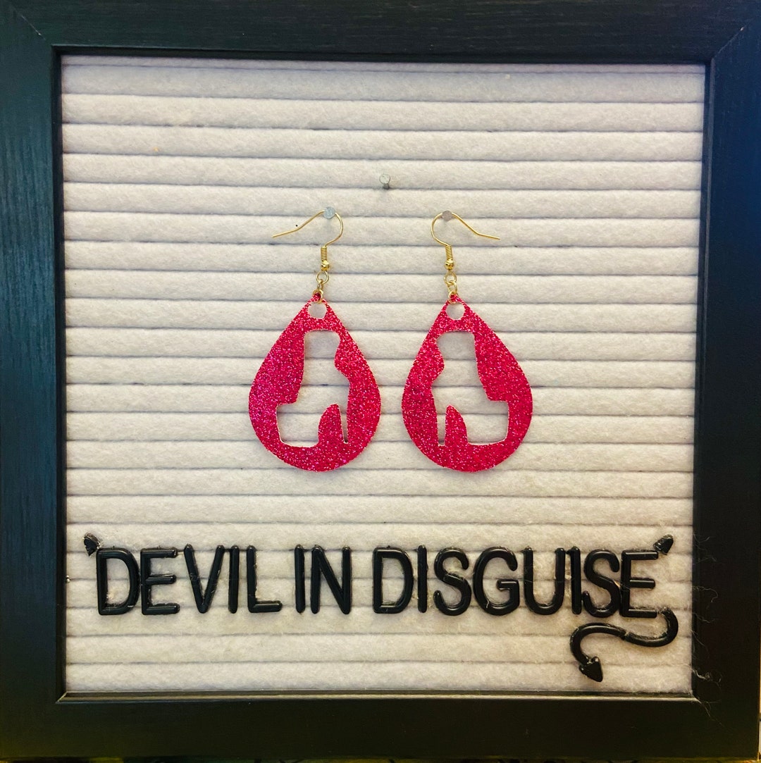 De Cavalier Teardrop earrings  Pink 396 main image 1