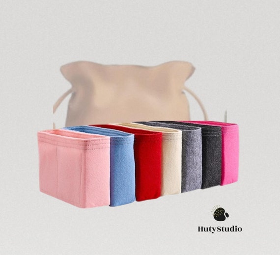 Bags, Medium Slender Pink Felt Purse Organizer Insert With Detachable  Wallet