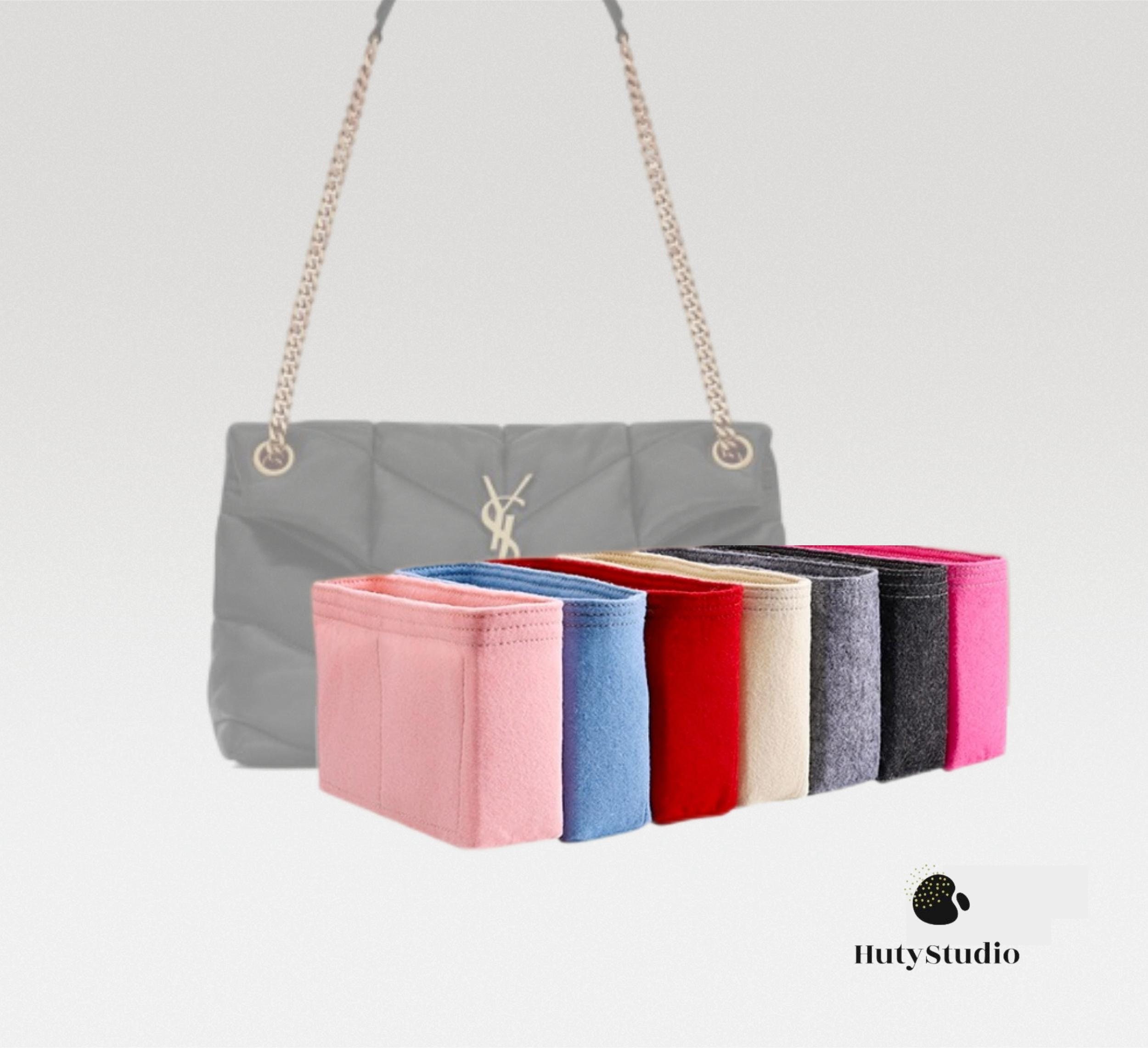 Bag Organizer for Toy Small Medium Loulou Puffer Shoulder Bag | Bag Insert for Shoulder Bag | Felt Bag Organizer for Handbag Bag