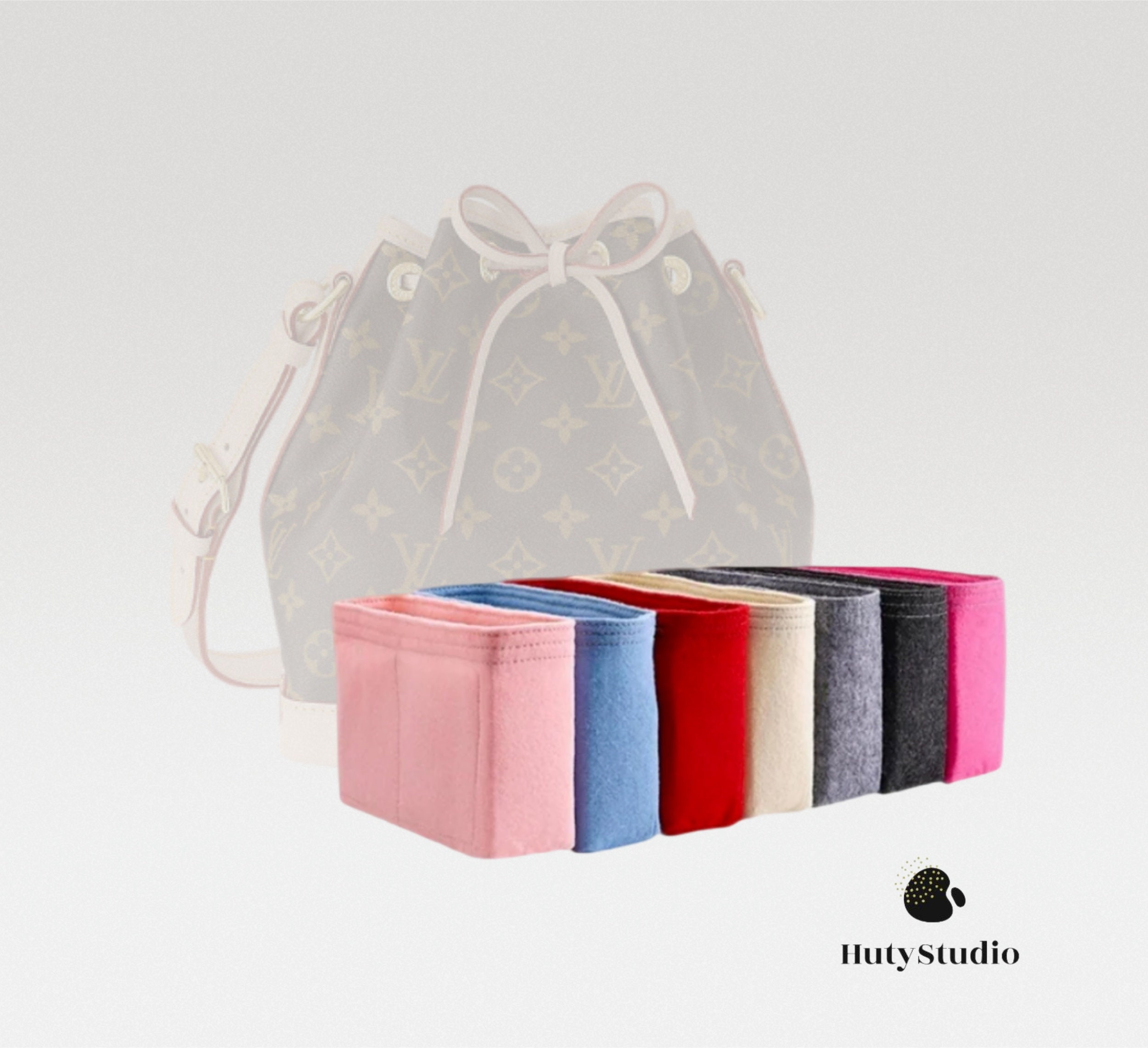  Lckaey Purse Organizer for LV NOE inner bag NOE BB bucket bag  Petit NOE NM storage bag small zipper insert3053coffee-M : Clothing, Shoes  & Jewelry